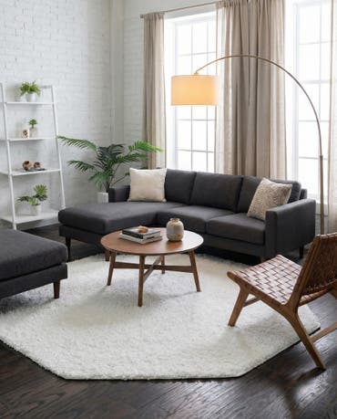  7' 10 x 7' 10 Everyday Shag Octagon Rug