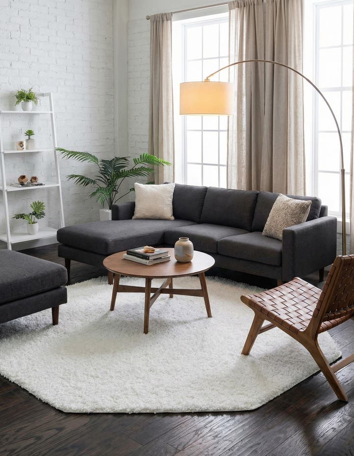 7' 10 x 7' 10 Everyday Shag Octagon Rug