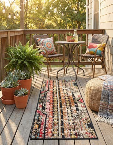 2' x 6' Easy-Clean Casablanca Indoor / Outdoor Runner Rug