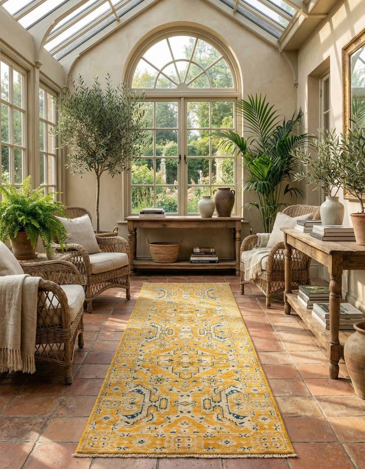 Detail image of 2' 9 x 9' 7 Ziegler Wool Runner Rug