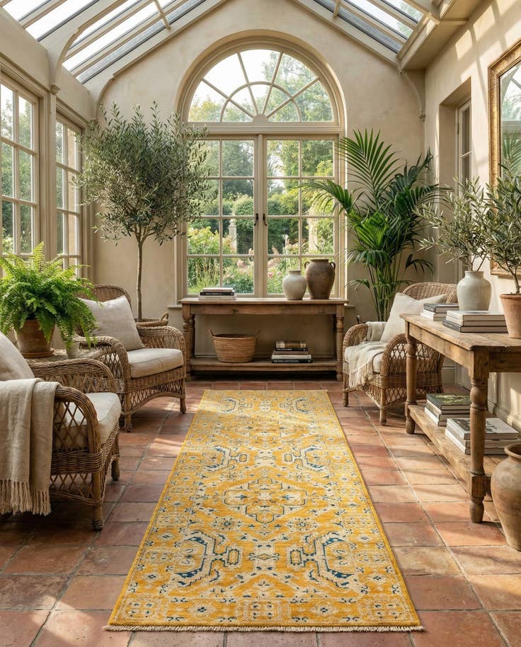 Detail image of 2' 9 x 9' 7 Ziegler Wool Runner Rug