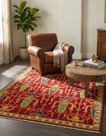 5' x 6' 6 Hand Knotted Kazak Rug