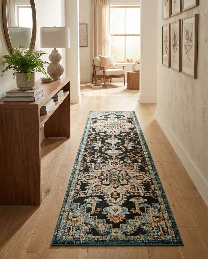 2' 7 x 10' Easy-Clean Casablanca Indoor / Outdoor Runner Rug