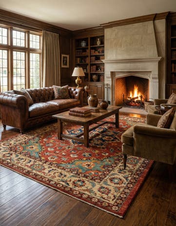 7' 3 x 10' 4 Serapi Wool Rug