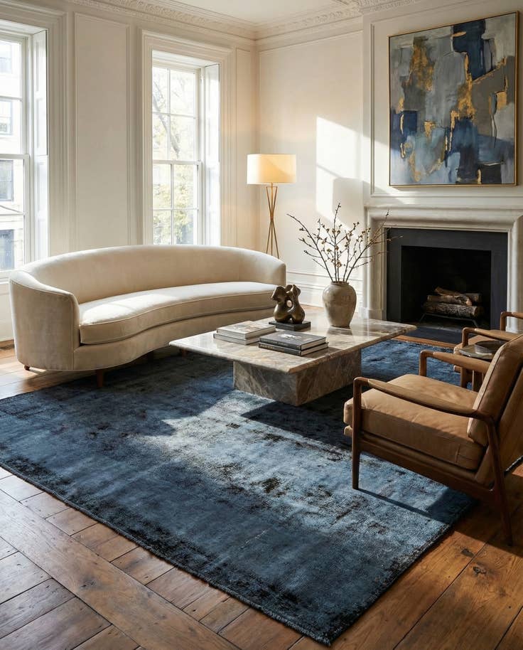 Detail image of 6' 10 x 9' 3 Hand Knotted Ultra Vintage Persian Wool Rug