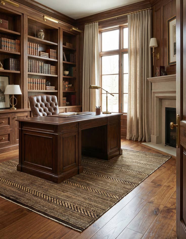 Detail image of 4' 7 x 6' 7 Juma Wool Rug