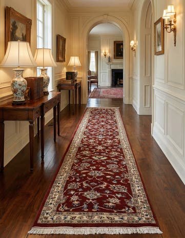 2' 3 x 13' 3 Kashan Wool Runner Rug