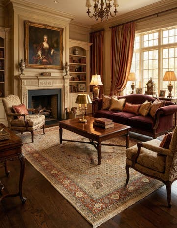 6' 6 x 9' 6 Tabriz Wool Rug