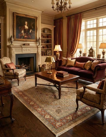 6' 6 x 9' 6 Tabriz Wool Rug