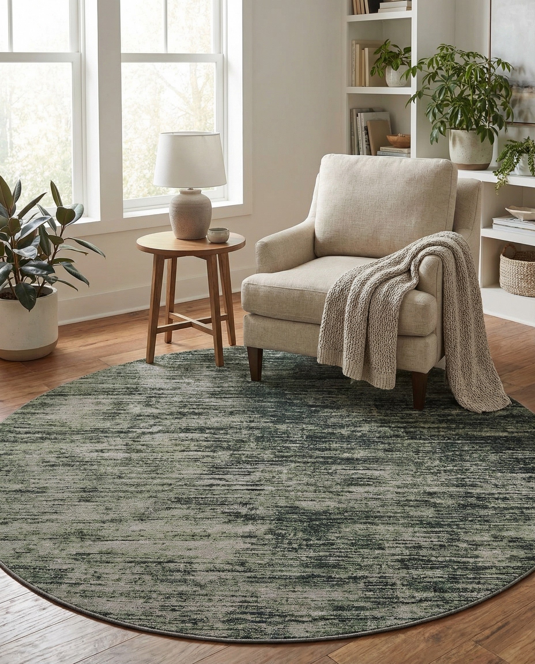 7' 7 x 7' 7 Asha Round Rug