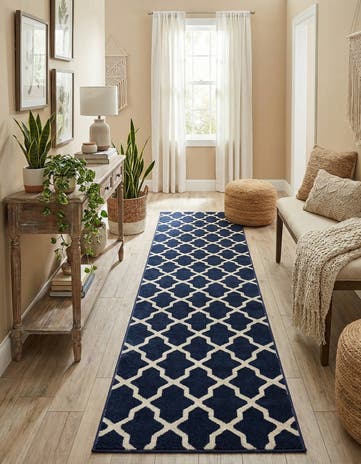 2' 7 x 10' Lattice Runner Rug