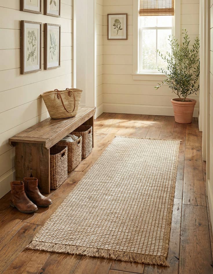 Detail image of 2' x 6' 1 Cottage Farm Runner Rug