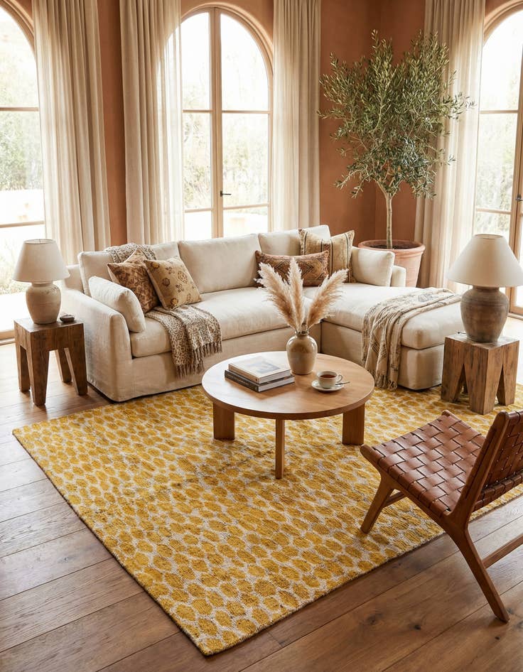 Detail image of 6' x 9' 1  Hand Knotted Moroccan Wool Rug