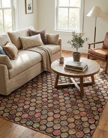 5' x 8' 2 Hand Knotted Moroccan Wool Rug