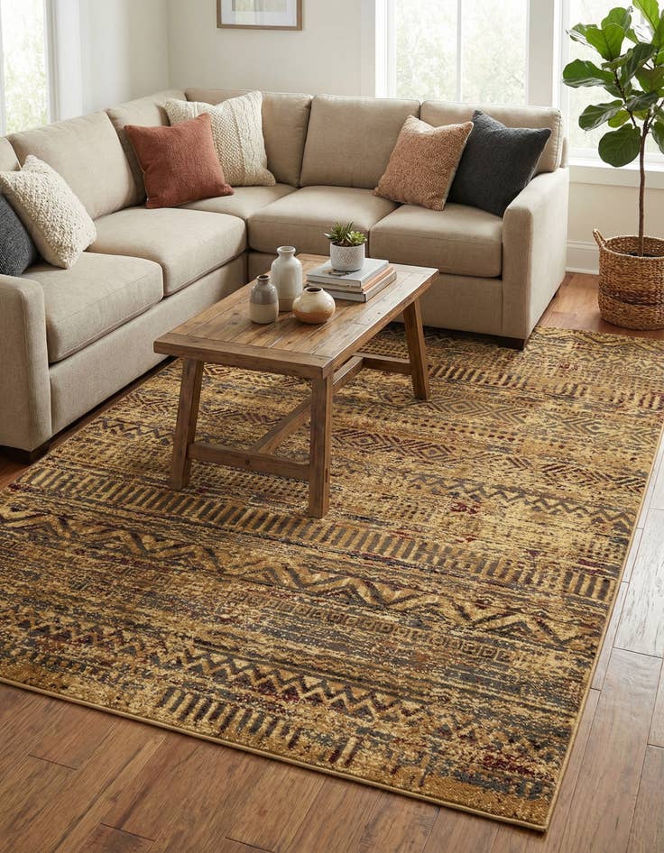 Detail image of 5' 3 x 8' Saturn Rug