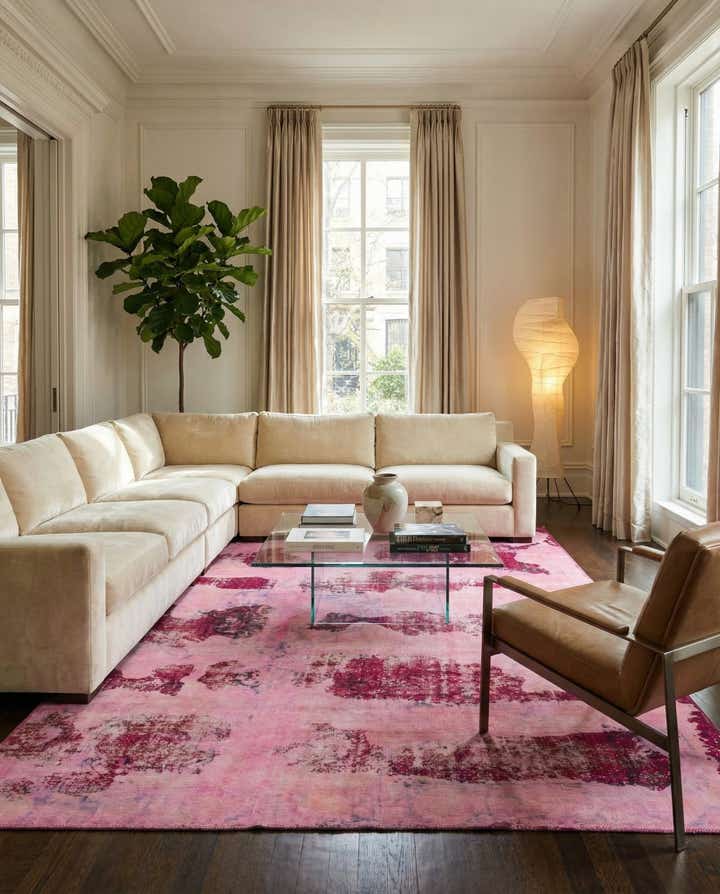 7' x 11' 7 Hand Knotted Ultra Vintage Persian Wool Rug