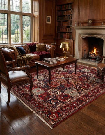 6' 9 x 9' 9 Bachtiar Wool Rug