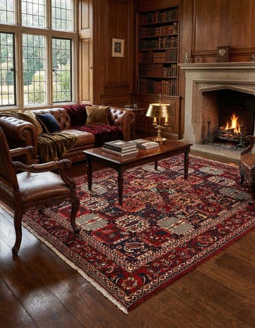 6' 9 x 9' 9 Bachtiar Wool Rug