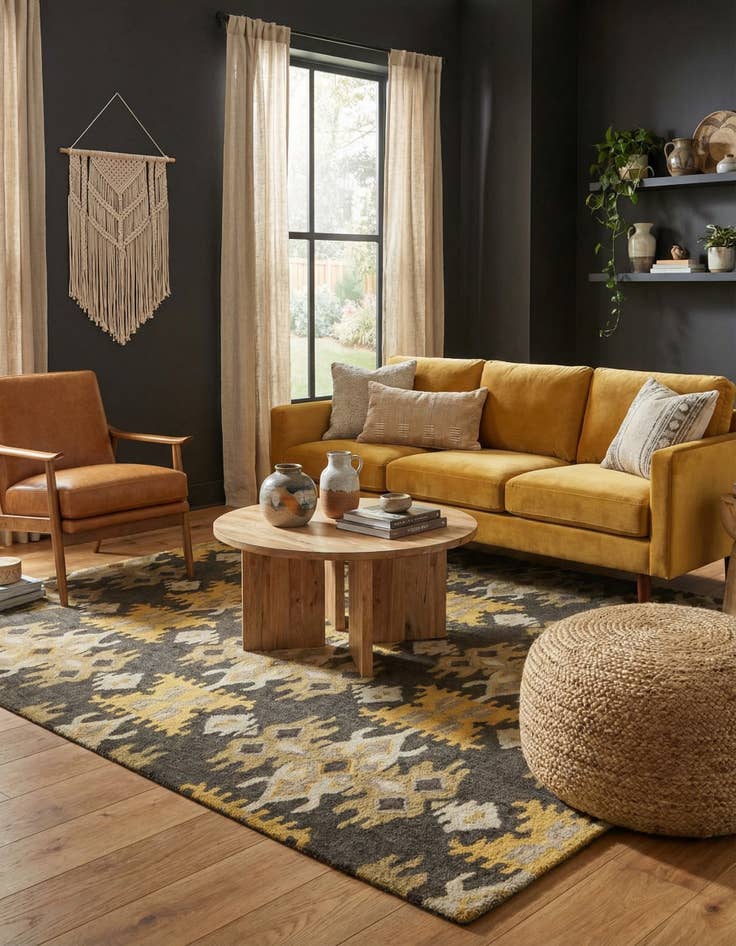 Detail image of 8' x 10' Luna Wool Rug