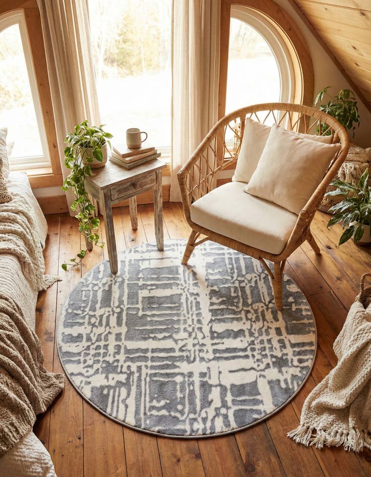 Detail image of  4' x 4' Vince Camuto Round Rug