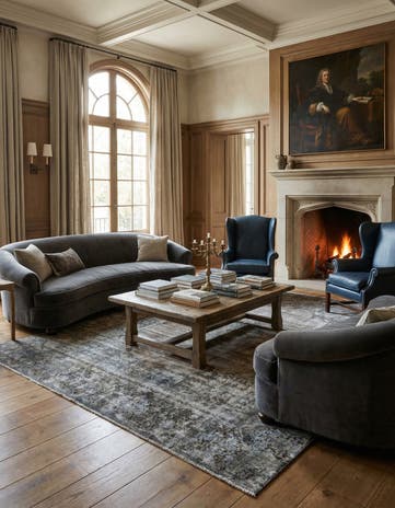 8' 11 x 12' 3 Vintage Royal Wool Rug