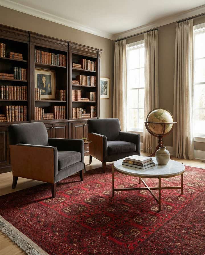8' 4 x 11' 4 Hand Knotted Afghan Akhche Wool Rug