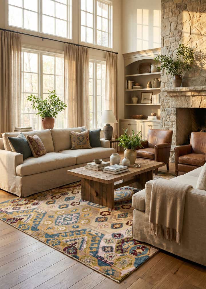 7' 10 x 9' 9 Hand Knotted Darya Rug