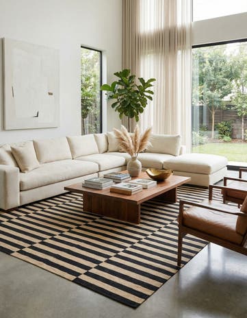 8' 8 x 9' 9 Hand Woven Kilim Modern Wool Rug