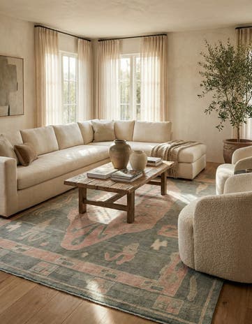 11' 8 x 15' 3 Hand Knotted Moroccan Wool Rug