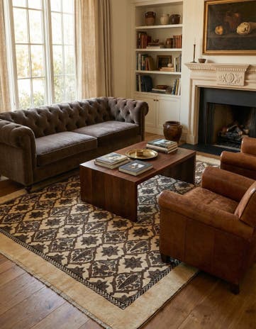 8' 8 x 11' 4 Hand Knotted Tabriz Persian Wool Rug