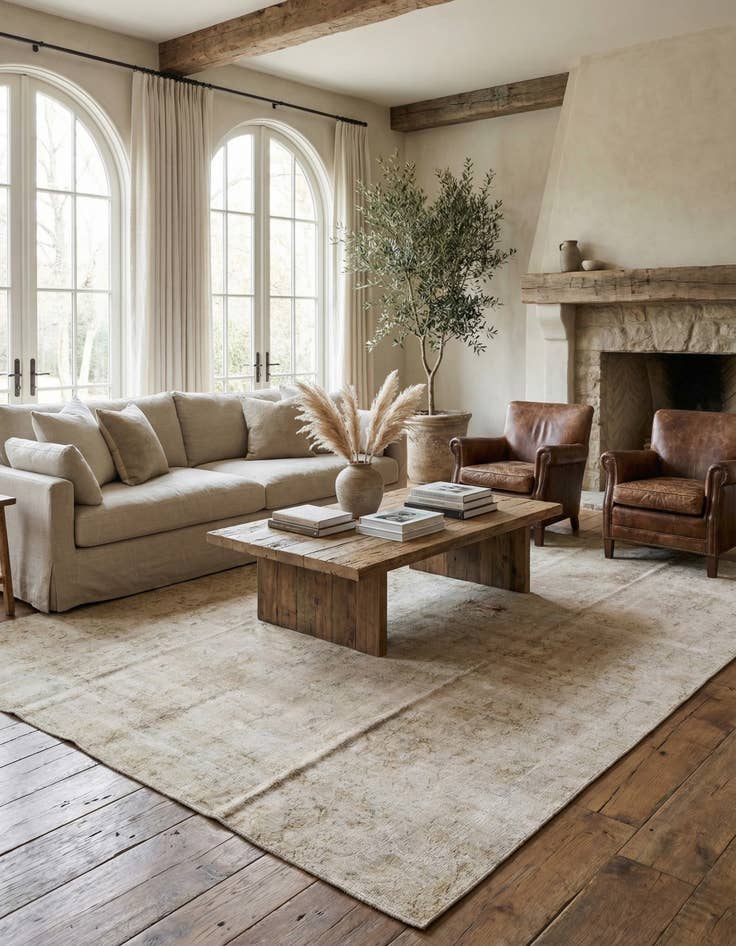 Detail image of  9' x 11' 2  Hand Knotted Ultra Vintage Persian Wool Rug