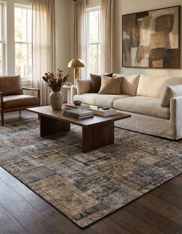 6' 8 x 9' 10 Hand Knotted Ultra Vintage Persian Wool Rug
