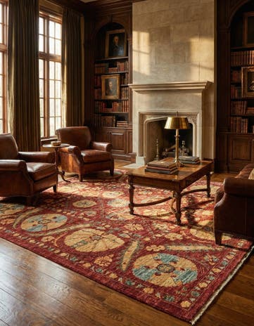 5' 8 x 7' 11 Hand Knotted Ariana Ziegler Oriental Rug