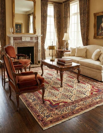 5' x 6' 7 Hand Knotted Ariana Ziegler Oriental Rug