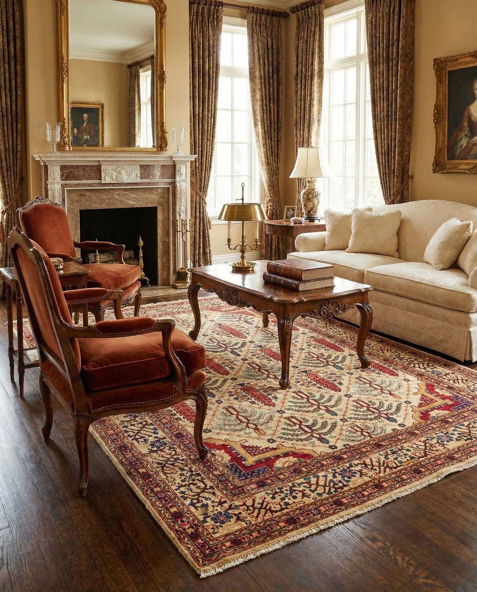 5' x 6' 7 Hand Knotted Ariana Ziegler Oriental Rug