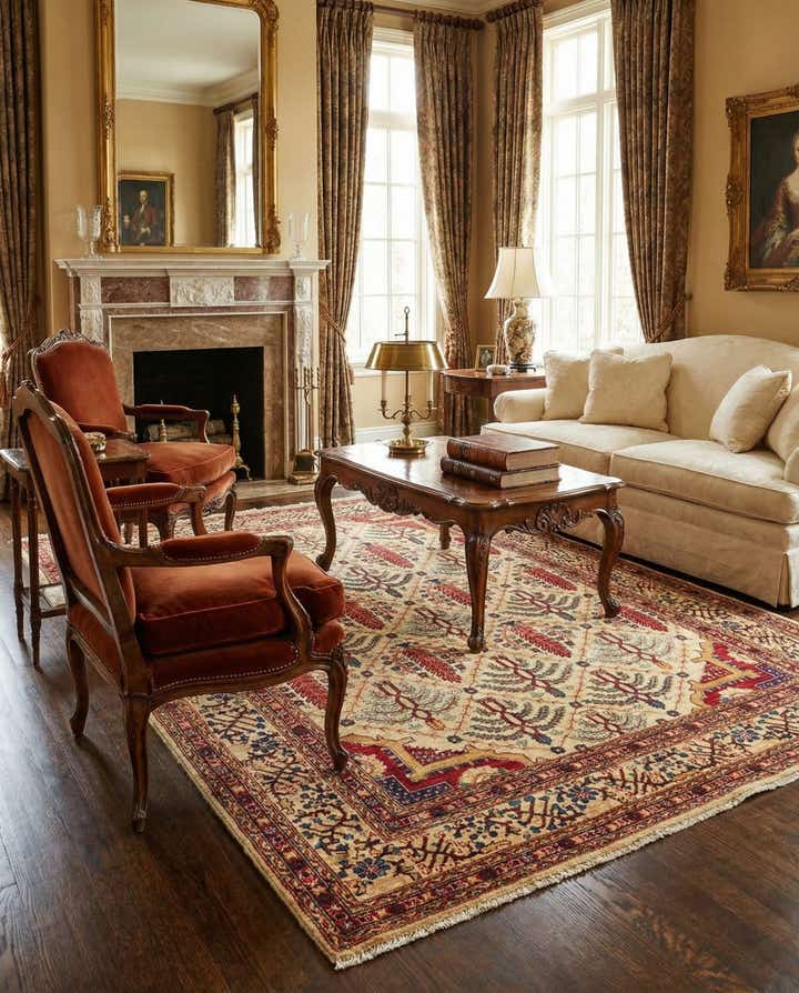 5' x 6' 7 Hand Knotted Ariana Ziegler Oriental Rug
