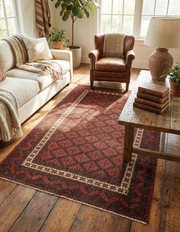 4' x 6' 6 Balouch Rug