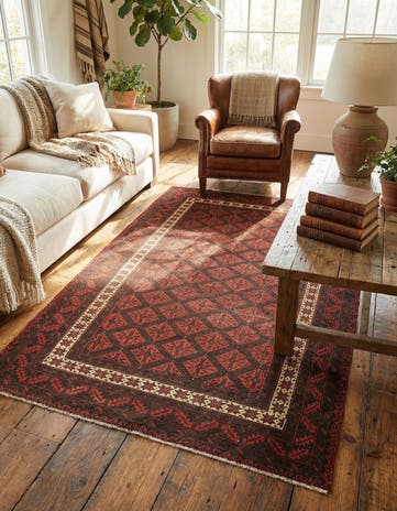4' x 6' 6 Balouch Rug