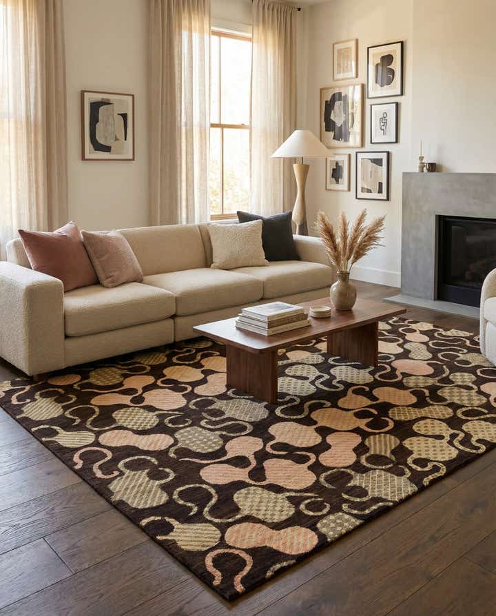 7' 7 x 9' 9 Hand Knotted Modern Ziegler Oriental Rug