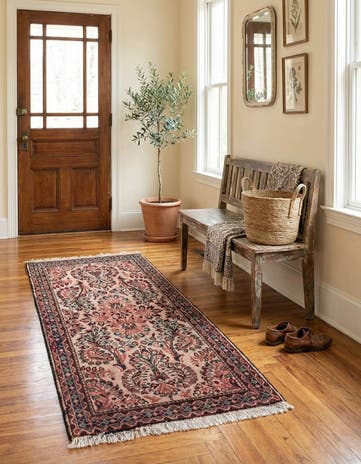 2' 2 x 4' 1 Hand Knotted Hamedan Wool Runner Rug
