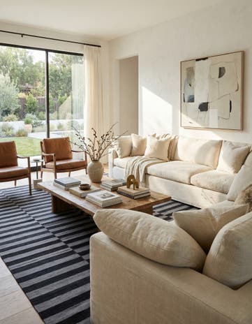 6' 9 x 9' 9 Hand Woven Kilim Modern Wool Rug
