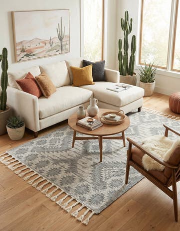 4' x 6' 9 Hand Woven Arizona Wool Rug