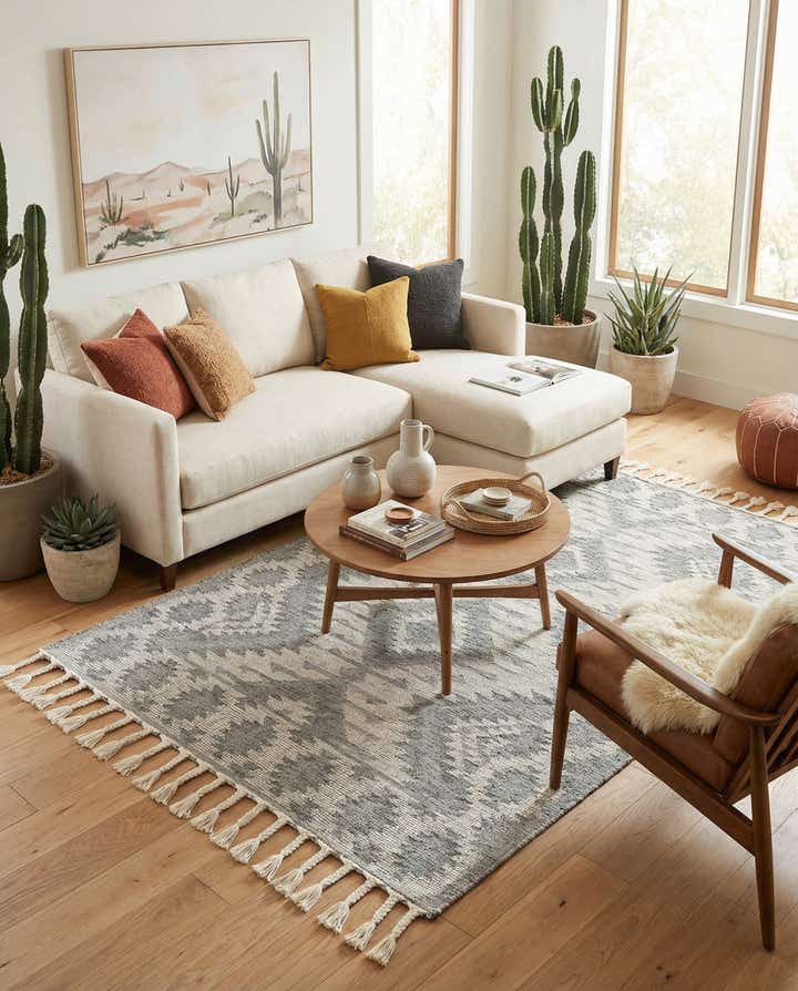 4' x 6' 9 Hand Woven Arizona Wool Rug