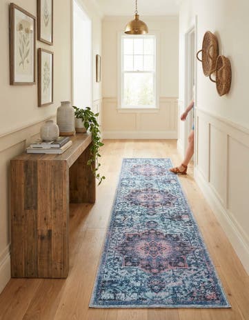 2' x 13' Washable Francesca Runner Rug
