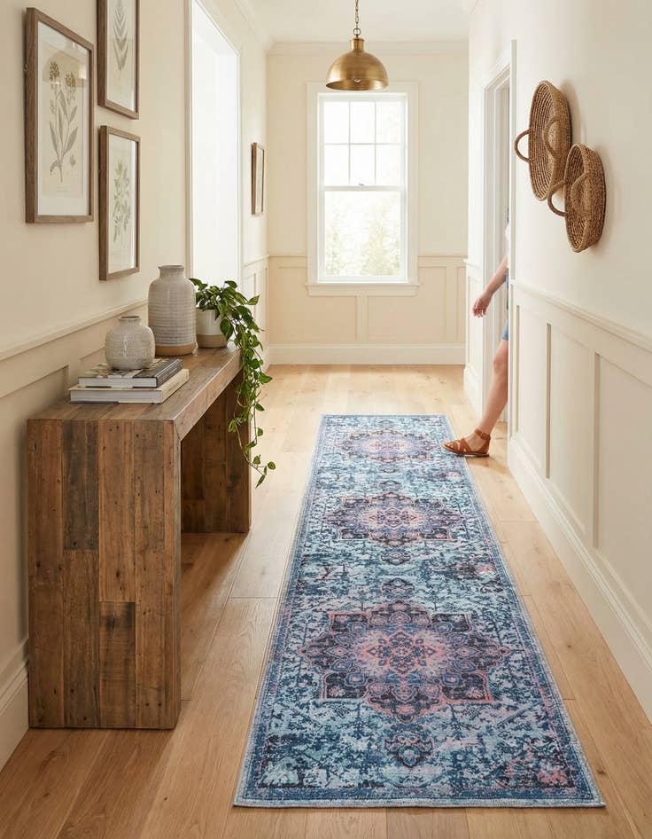 Detail image of  2' x 13'  Washable Francesca Runner Rug