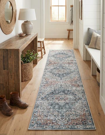 2' 7 x 12' Washable Timeless Runner Rug