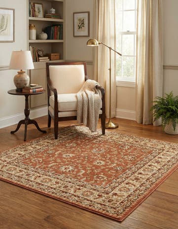 4' x 4' Classic Agra Square Rug