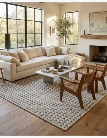 9' 5 x 12' 5 Hand Knotted Moroccan Wool Rug