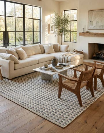 9' 5 x 12' 5 Hand Knotted Moroccan Wool Rug