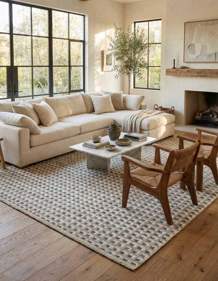 9' 5 x 12' 5 Hand Knotted Moroccan Wool Rug